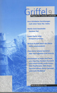Griffel 9. Magazin für Literatur und Kritik